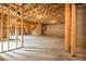 Unfinished basement ready to be customized, showcasing open space and framing at 5915 Brookgreen Rd, Atlanta, GA 30328
