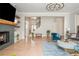 Beautiful living room showcasing a tiled fireplace, floating shelves, and stylish decor at 5915 Brookgreen Rd, Atlanta, GA 30328