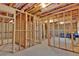 Large unfinished basement framed and ready for customization with room to expand at 1054 Mackets Ct, Atlanta, GA 30354