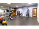 Well-equipped gym with various exercise machines and free weights at 795 Hammond Dr # 407, Sandy Springs, GA 30328