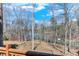 Tranquil backyard view with a beautiful lake in the distance, surrounded by luscious forest at 2715 Brook Valley Dr, Cumming, GA 30041