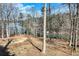Scenic backyard view showcasing the wooded area and lake, creating a peaceful atmosphere at 2715 Brook Valley Dr, Cumming, GA 30041
