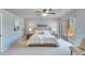 Spacious main bedroom with a sliding glass door to the deck and plenty of natural light at 2715 Brook Valley Dr, Cumming, GA 30041