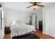 Cozy bedroom features hardwood floors, neutral walls, and a comfortable queen-sized bed at 708 Argonne Ne Ave # 5, Atlanta, GA 30308