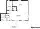 Floor plan showing room dimensions and layout at 1013 Harbor Ct, Woodstock, GA 30189