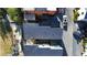 Aerial view of modern homes featuring clean design, dark roofs, small yards and a private road at 155 Breakspear Ln, Fayetteville, GA 30214