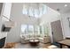 Bright living room featuring a cozy seating area, large windows, and soaring ceilings at 155 Breakspear Ln, Fayetteville, GA 30214