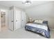 Bedroom with fresh paint, new carpet, updated light fixture and 2 closets at 2466 Thrasher Rd, Buford, GA 30519