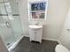 Bathroom features a glass-enclosed shower and a white sink at 4095 Kenora Sw Dr, Atlanta, GA 30331
