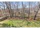 Spacious backyard with mature trees, offering a serene outdoor setting at 1168 Blackhawk Pl, Lawrenceville, GA 30043