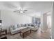 Comfortable open living room next to dining area at 156 Haven Oak Way, Lawrenceville, GA 30044