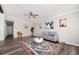 Bright and airy living room features stylish decor, hardwood floors, and a neutral color palette at 3162 Alston Dr, Decatur, GA 30032