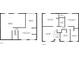 Floor plans featuring the first and second floors showing all rooms and dimensions at 3576 Shrewsbury Ct, Snellville, GA 30039