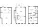 Detailed floor plan showcasing the layout of the home's three floors at 420 Heritage Park Nw Trce # 22, Kennesaw, GA 30144