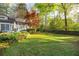 Spacious backyard with lush lawn, vibrant greenery, and mature trees at 1308 Fairview Ne Rd, Atlanta, GA 30306
