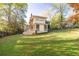 Expansive backyard with lush green lawn, mature trees, and a charming two-story house at 1308 Fairview Ne Rd, Atlanta, GA 30306