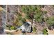 Gorgeous aerial view of a home nestled among the trees with circular driveway and beautiful landscaping at 1345 Bridgemill Ave, Canton, GA 30114