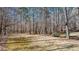 Spacious backyard surrounded by mature trees, perfect for outdoor activities and privacy at 1345 Bridgemill Ave, Canton, GA 30114