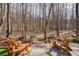 Relaxing backyard with outdoor seating, mature trees, and beautiful landscaping at 3816 Turnberry Ct, Duluth, GA 30096