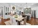 Gourmet kitchen with granite counters, stainless steel appliances and center island with seating at 3816 Turnberry Ct, Duluth, GA 30096