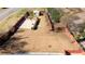 Expansive backyard includes a basketball court, shed, and privacy fence at 5289 Browning Sw Way, Lilburn, GA 30047