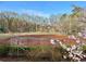 Baseball field with a backstop and blooming trees, with a spring feel at 5930 Brundage Ln, Norcross, GA 30071