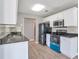 Kitchen featuring stainless steel appliances, white cabinets, and modern countertops at 1321 Stoneleigh Dr, Conyers, GA 30094
