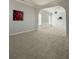 Dining room featuring neutral paint, wainscoting, chandelier, and carpeted floor at 1496 Brentwood Dr, Marietta, GA 30062