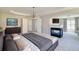 Luxurious main bedroom suite with fireplace and sitting area at 2848 Stockbridge Way, Dacula, GA 30019