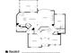 Floor plan showcasing the layout of the first level, with a kitchen, living room, dining area, and bedroom at 5114 Parkwood Oaks Ln, Mableton, GA 30126