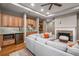 Inviting living room boasts a fireplace, wet bar, and modern finishes for comfortable living and entertaining at 5114 Parkwood Oaks Ln, Mableton, GA 30126