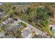 Beautiful aerial view of houses surrounded by lush trees, offering a serene and private setting at 1830 Marietta Nw Rd, Atlanta, GA 30318