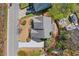 Overhead view of a house and yard with manicured greenery, driveway, and street at 1830 Marietta Nw Rd, Atlanta, GA 30318
