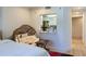 Cozy bedroom with a comfortable lounge area, with view of the kitchen at 1280 W Peachtree Nw St # 2601, Atlanta, GA 30309