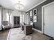 Stylish home office with elegant lighting, a modern desk, and sophisticated decor at 405 9Th Ne St, Atlanta, GA 30309