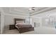 Spacious main bedroom with tray ceilings, neutral carpet and large windows at 6040 Ashborough Park, Cumming, GA 30040