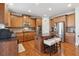 Kitchen with stainless appliances, granite countertops, and a breakfast bar at 4183 Hill House Sw Rd, Smyrna, GA 30082