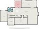 Basement floor plan featuring a game room, exercise room, recreation room, screened porch, and garage at 7740 Sagebrush Dr, Atlanta, GA 30350