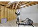 Basement workout area featuring an elliptical machine at 7740 Sagebrush Dr, Atlanta, GA 30350