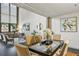 Contemporary dining area with large windows, stylish seating, and modern artwork at 170 Boulevard Se # E127, Atlanta, GA 30312