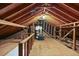 Unfinished attic space offering potential for storage or customization, providing versatility to the home at 6 Nw Fairway Nw Dr, Kennesaw, GA 30144