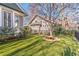 Large backyard features artificial turf, a seating area under a tree, and mature landscaping for privacy at 1069 Colquitt Ne Ave, Atlanta, GA 30307