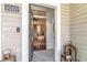 Elegant entryway featuring a mosaic tile floor, an open view into the house, and stylish interior design at 1069 Colquitt Ne Ave, Atlanta, GA 30307