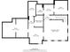 Floorplan of the basement layout with measurements for rooms and features at 345 Crown Vetch Ln, Alpharetta, GA 30005