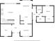 Detailed first floor plan showcases layout with living room, kitchen, foyer, dining room and laundry at 345 Crown Vetch Ln, Alpharetta, GA 30005