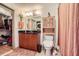 Bathroom featuring a vanity with ample storage and a separate closet for the washer and dryer at 390 17Th Nw St # 4031, Atlanta, GA 30363