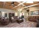 Bright living room with vaulted ceilings, hardwood floors, and comfortable seating area at 584 Cherokee Ne St, Marietta, GA 30060