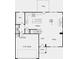 Layout of the first-floor showcasing the kitchen, great room, dining area, flex space, and garage at 236 Groveton Ct, Euharlee, GA 30145