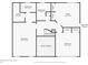 Second floor plan featuring multiple bedrooms, bathrooms, and an office, with clear dimensions at 5430 Burdette Se Rd, Mableton, GA 30126