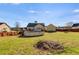 Backyard features fenced in above ground pool at 363 Safe Harbor Dr, Dallas, GA 30157